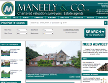 Tablet Screenshot of maneely.com